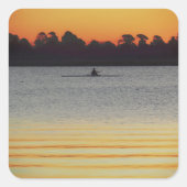 Lake Wendouree Calm Before Nightfall Vierkante Sticker (Voorkant)