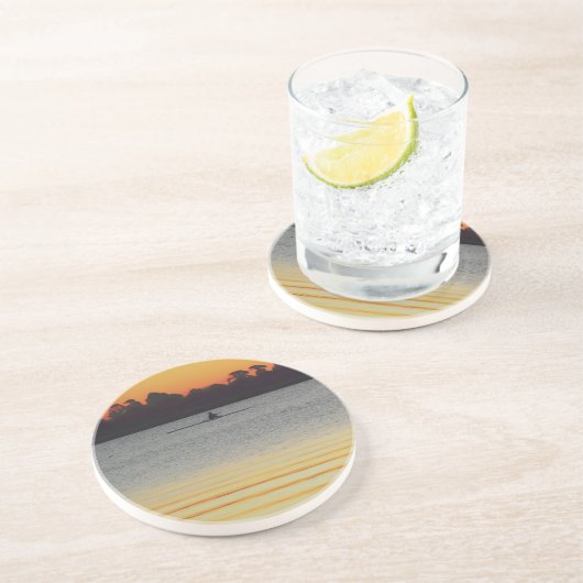 Lake Wendouree Calm Before Nightfall Zandsteen Onderzetter (Zijkant)