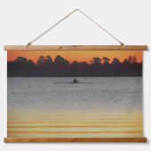Lake Wendouree Rustig Voor de Nacht Hangend Wandkleed (Voorkant)
