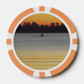 Lake Wendouree Rustig Voor de Nacht Poker Chips (Voorkant)