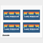 Lake Wheeler North Carolina Canoe Rechthoekige Sticker (Vel)