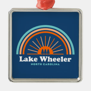 Lake Wheeler North Carolina Rainbow Metalen Ornament