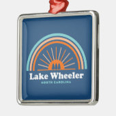 Lake Wheeler North Carolina Rainbow Metalen Ornament (Links)
