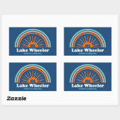 Lake Wheeler North Carolina Rainbow Rechthoekige Sticker (Vel)