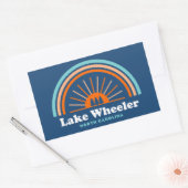Lake Wheeler North Carolina Rainbow Rechthoekige Sticker (Envelop)
