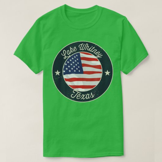 Lake Whitney - Patriotic Texas Souvenir T-Shirt (Design voorkant)