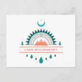Lake Willoughby Boho regenboogmaan Briefkaart (Voorkant)