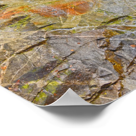 Lake Willoughby Roadside Waterfall, Vermont Poster (Hoek)