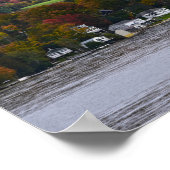 Lake Willoughby, Vermont, in de herfst Poster (Hoek)