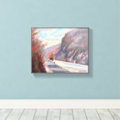 Lake willoughby Vermont olieverfschilderij Canvas Afdruk (Insitu (Houten vloer))