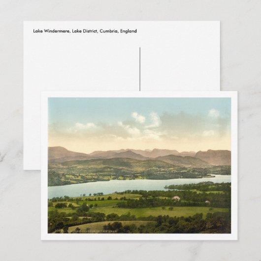 Lake Windermere I, Lake District, Cumbria, Engelan Briefkaart (Voorkant / Achterkant)