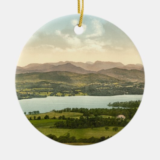 Lake Windermere I, Lake District, Cumbria, Engelan Keramisch Ornament (Voorkant)
