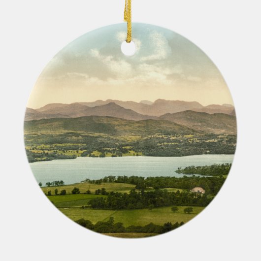 Lake Windermere I, Lake District, Cumbria, Engelan Keramisch Ornament (Achterkant)