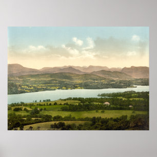 Lake Windermere I, Lake District, Cumbria, Engelan Poster