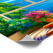 Lake Window Scene retreat Landscape Art Print (Hoek)