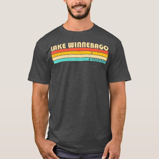 LAKE WINNEBAGO WISCONSIN Funny Vist Camping T-shirt (Voorkant)