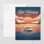 Lake Winnipeg Canada Briefkaart (Voorkant / Achterkant)