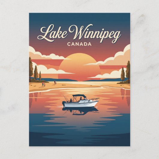 Lake Winnipeg Canada Briefkaart (Voorkant)