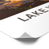 Lake Winnipeg Canada Reisprint Poster (Hoek)