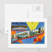 Lake Winnipesaukee #2 New Hampshire NH Old Travel Briefkaart (Voorkant / Achterkant)