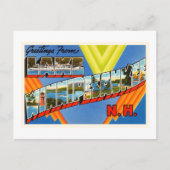 Lake Winnipesaukee #2 New Hampshire NH Old Travel Briefkaart (Voorkant)