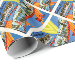 Lake Winnipesaukee #2 New Hampshire NH Old Travel Cadeaupapier