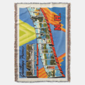 Lake Winnipesaukee #2 New Hampshire NH Old Travel Deken (Voorkant Verticaal)