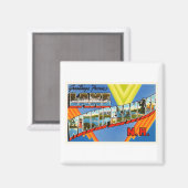 Lake Winnipesaukee #2 New Hampshire NH Oude reizen Magneet (Voorkant / Achterkant)