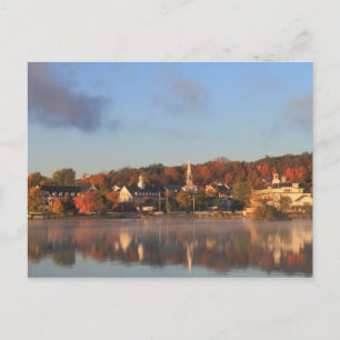Lake Winnipesaukee Autumn Meredith Waterfront Briefkaart