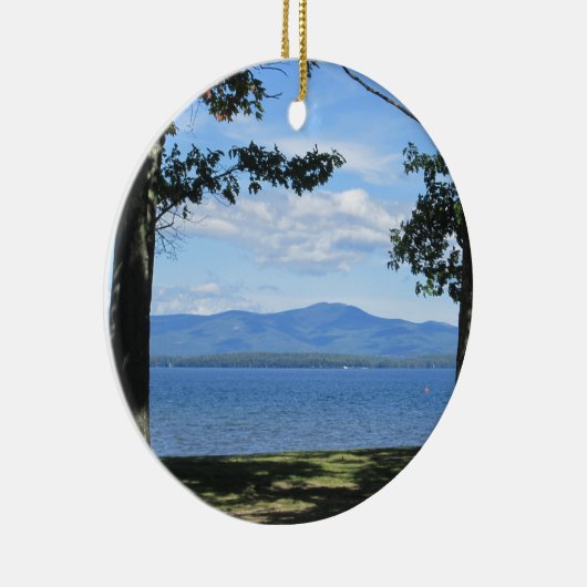 Lake Winnipesaukee Keramisch Ornament (Rechts)