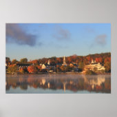 Lake Winnipesaukee Meredith Autumn Morning Poster (Voorkant)