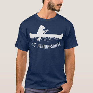 Lake Winnipesaukee New Hampshire Bear Canoe Gift  T-shirt
