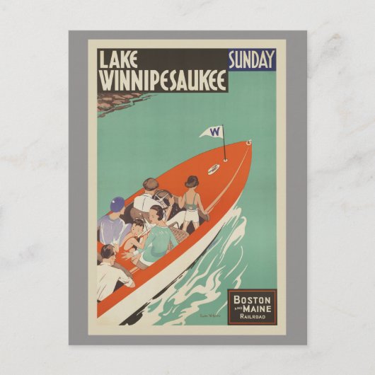 Lake Winnipesaukee New Hampshire Briefkaart (Voorkant)