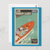 Lake Winnipesaukee New Hampshire Briefkaart (Voorkant / Achterkant)