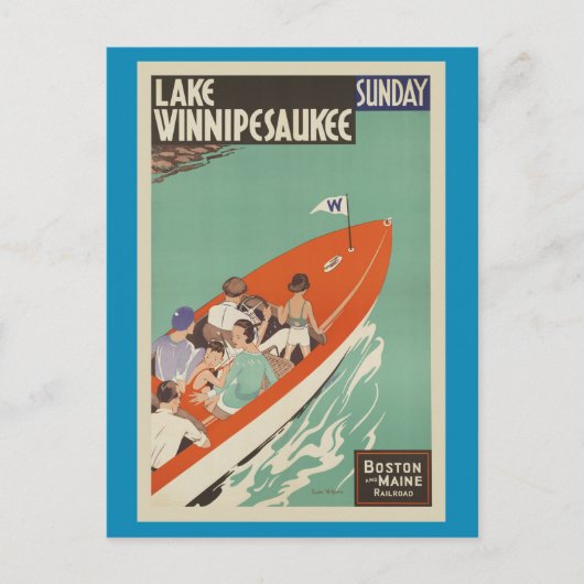 Lake Winnipesaukee New Hampshire Briefkaart (Voorkant)