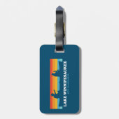 Lake Winnipesaukee New Hampshire Canoe Bagagelabel (Achterkant verticaal)