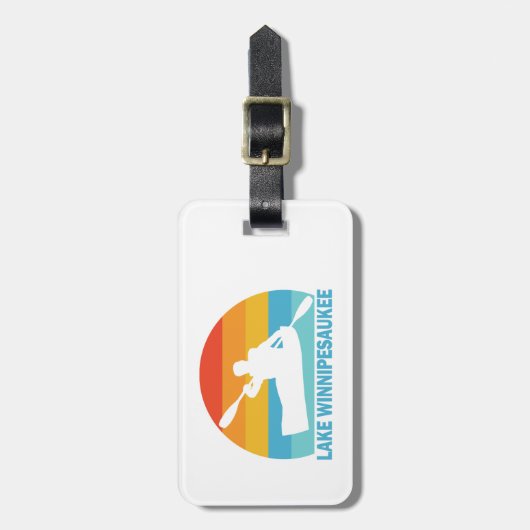 Lake Winnipesaukee New Hampshire Kayak Bagagelabel (Voorkant verticaal)
