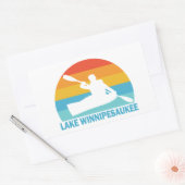 Lake Winnipesaukee New Hampshire Kayak Rechthoekige Sticker (Envelop)