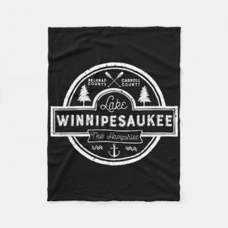Lake Winnipesaukee New Hampshire Mannen Vrouwen Ca Fleece Deken