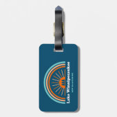 Lake Winnipesaukee New Hampshire Rainbow Bagagelabel (Achterkant verticaal)