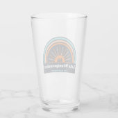 Lake Winnipesaukee New Hampshire Rainbow Glas (Achterkant)