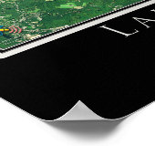 Lake Winnipesaukee New Hampshire Satellite Map Poster (Hoek)