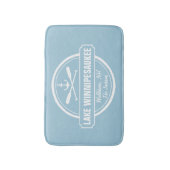 Lake Winnipesaukee NH aangepaste stad, naam, anker Badmat (Voorkant Verticaal)