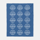 Lake Winnipesaukee NH aangepaste stad, naam, anker Fleece Deken (Voorkant)