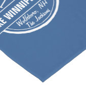 Lake Winnipesaukee NH aangepaste stad, naam, anker Korte Tafelloper (Hoek)