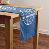 Lake Winnipesaukee NH aangepaste stad, naam, anker Korte Tafelloper (Voorbeeld)