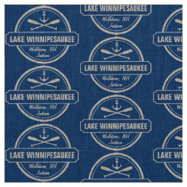 Lake Winnipesaukee NH aangepaste stad, naam, anker Stof