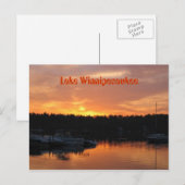 Lake Winnipesaukee Sunset Briefkaart (Voorkant / Achterkant)