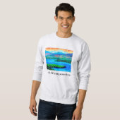 Lake Winnipesaukee Sweatshirt, schilderij, kunst,  Trui (Voorkant volledig)