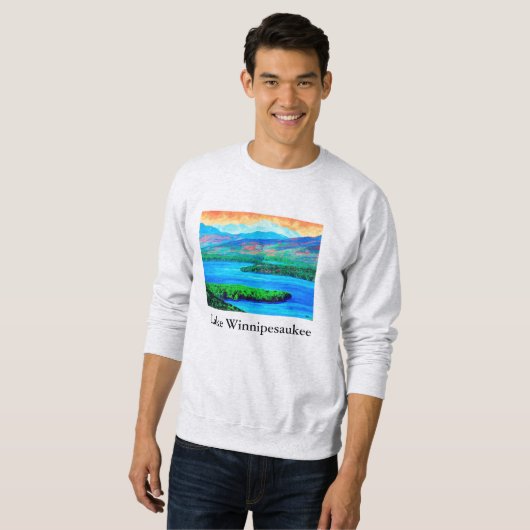 Lake Winnipesaukee Sweatshirt, schilderij, kunst,  Trui